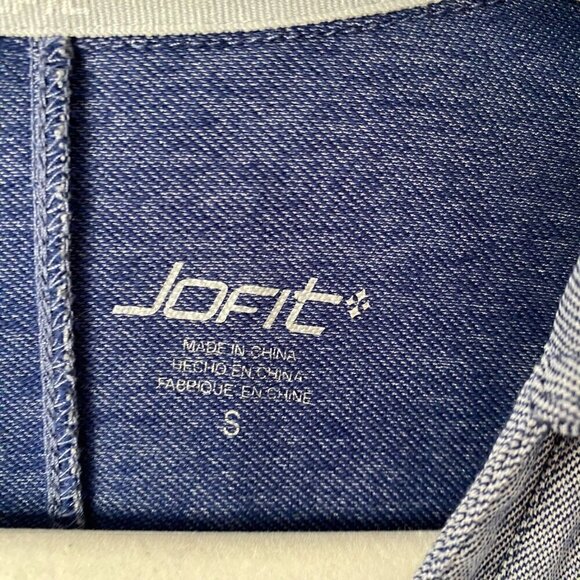 Jofit Blue Chambray Spin Dress Sleeveless Golf Tennis Athletic Womens Small - Picture 6 of 8